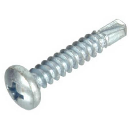 560276 8-18 X 1 In. Zinc Pan Head Phillips Drill Screw, 100PK